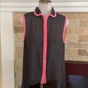 American Dream sleeveless button down shirt